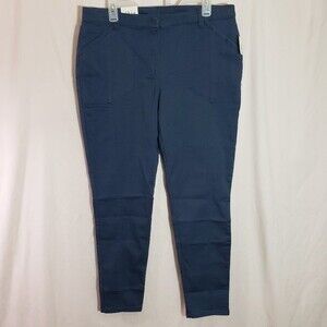 Style & Co Blue Mid Rise Skinny Leg Pant Size 14 (AL)